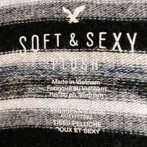 American Eagle soft and sexy dress size L stripes